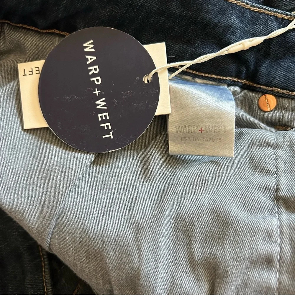NWT Warp+Weft Chicago Straight Denim Jeans Size 40x30 - Picture 4 of 11